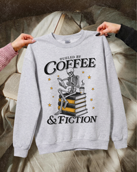 Fueled by Coffee and Fiction Bookish Sweatshirt