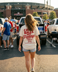Catch Balls Not Feelings Baseball Graphic Tee