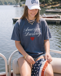 America Darling Heart Graphic Tee