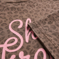 She's From Texas Western Leopard Graphic Tee