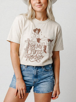 Not My First Rodeo Western Graphic Tee