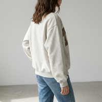 Texas Varsity Mock Neck Sweatshirt · Leopard