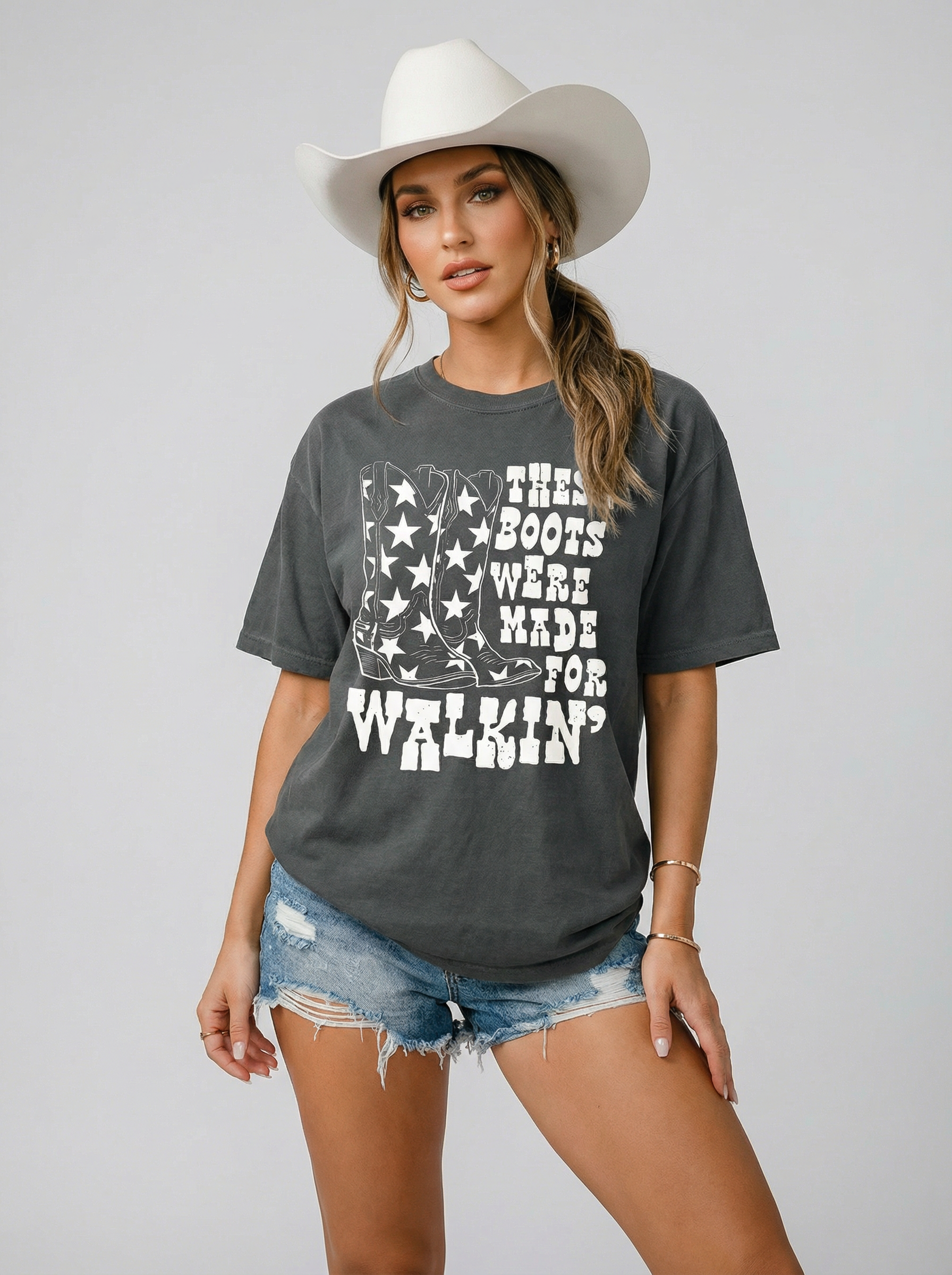 These Boots Were Made For Walking Western Graphic Tee