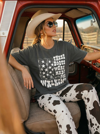 These Boots Were Made For Walking Western Graphic Tee