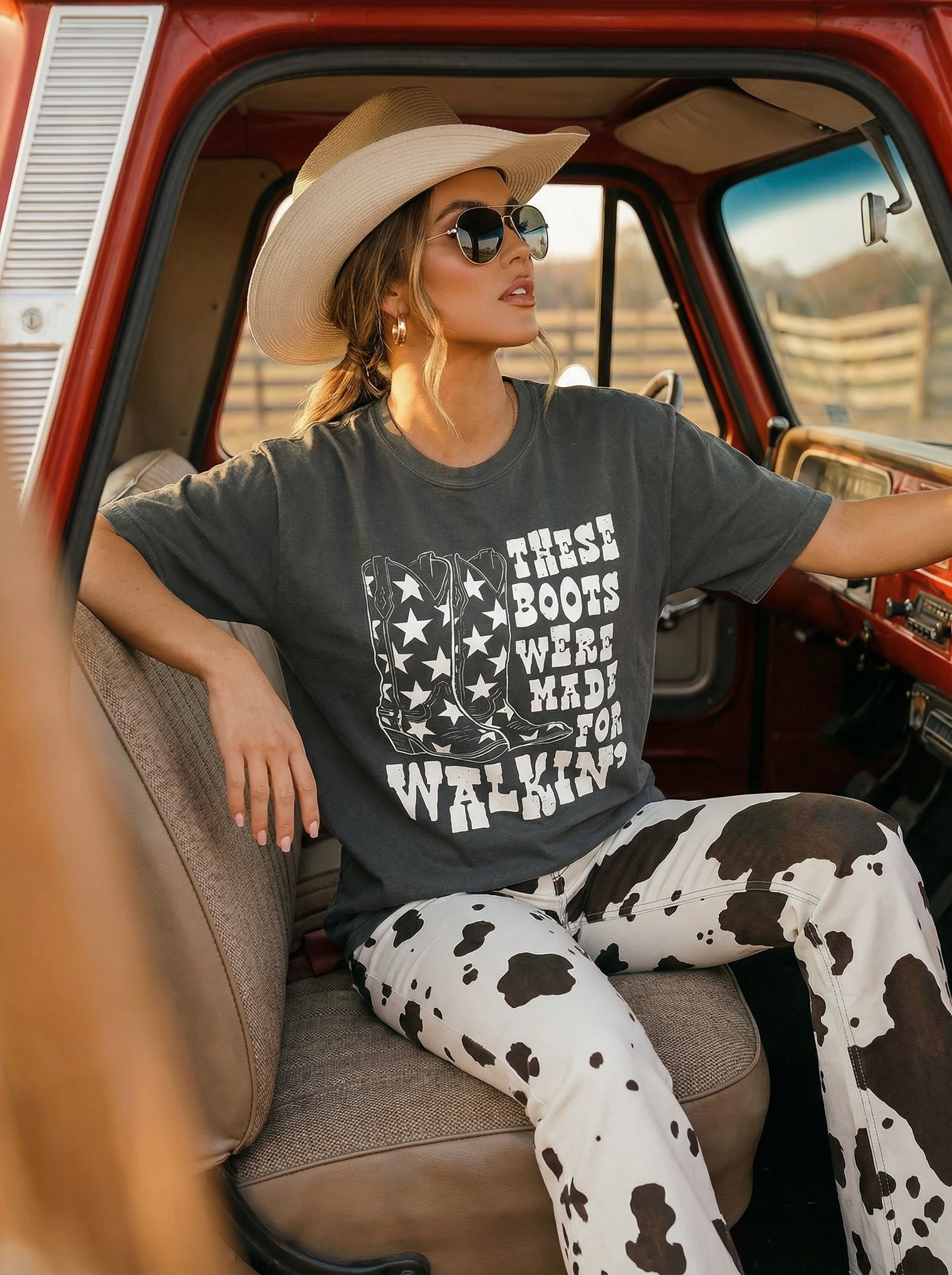 These Boots Were Made For Walking Western Graphic Tee