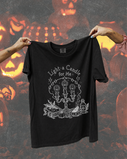 Light a Candle for Me Halloween Graphic Tee