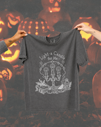 Light a Candle for Me Halloween Graphic Tee