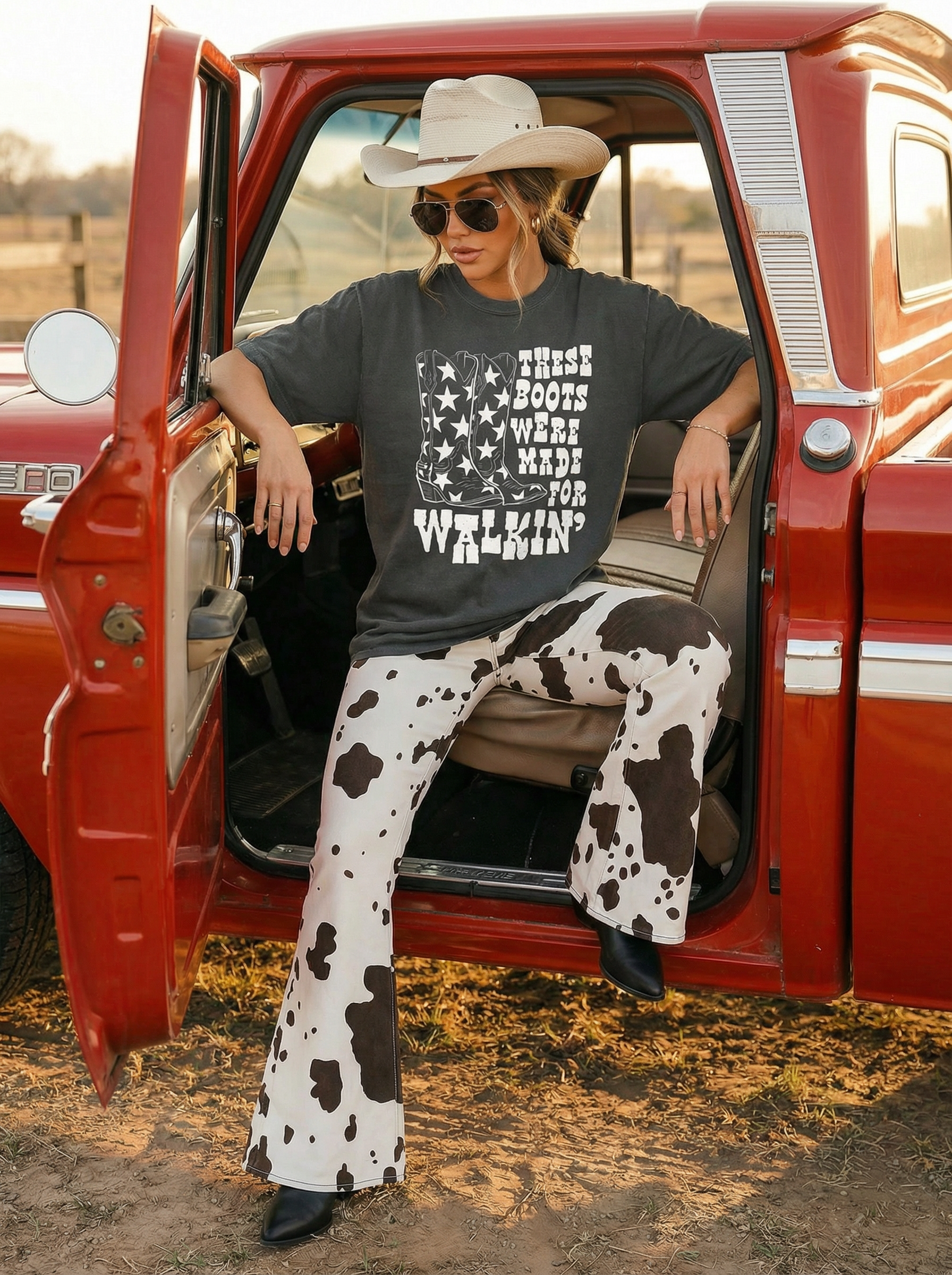 These Boots Were Made For Walking Western Graphic Tee