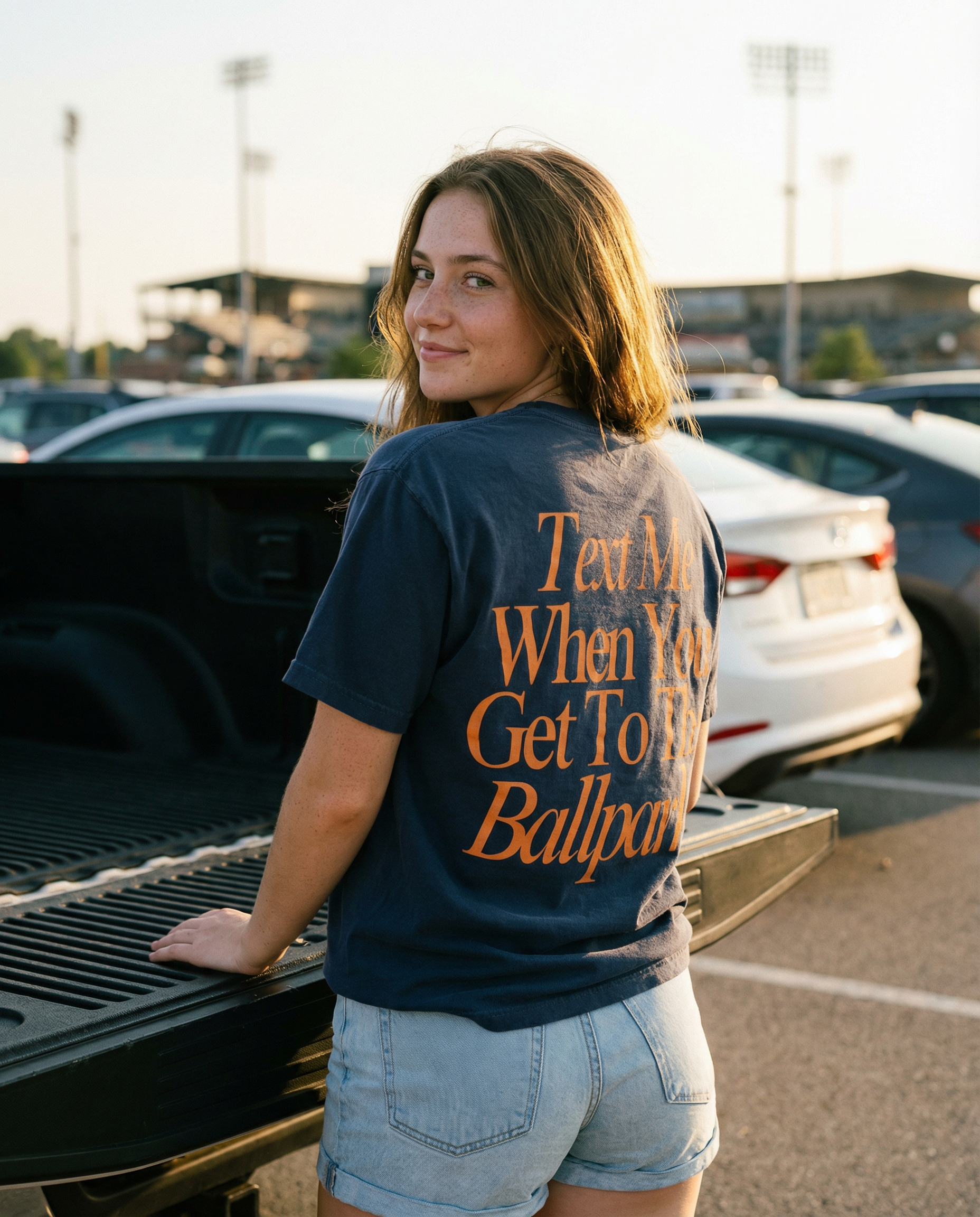Text Me When You Get To The Ballpark Graphic Tee