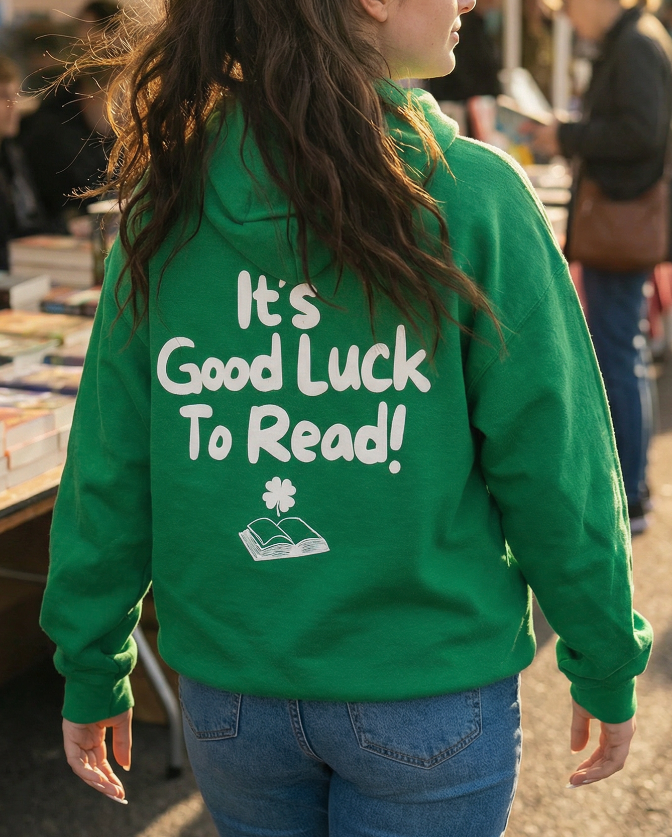 It's Good Luck to Read Bookish Hoodie
