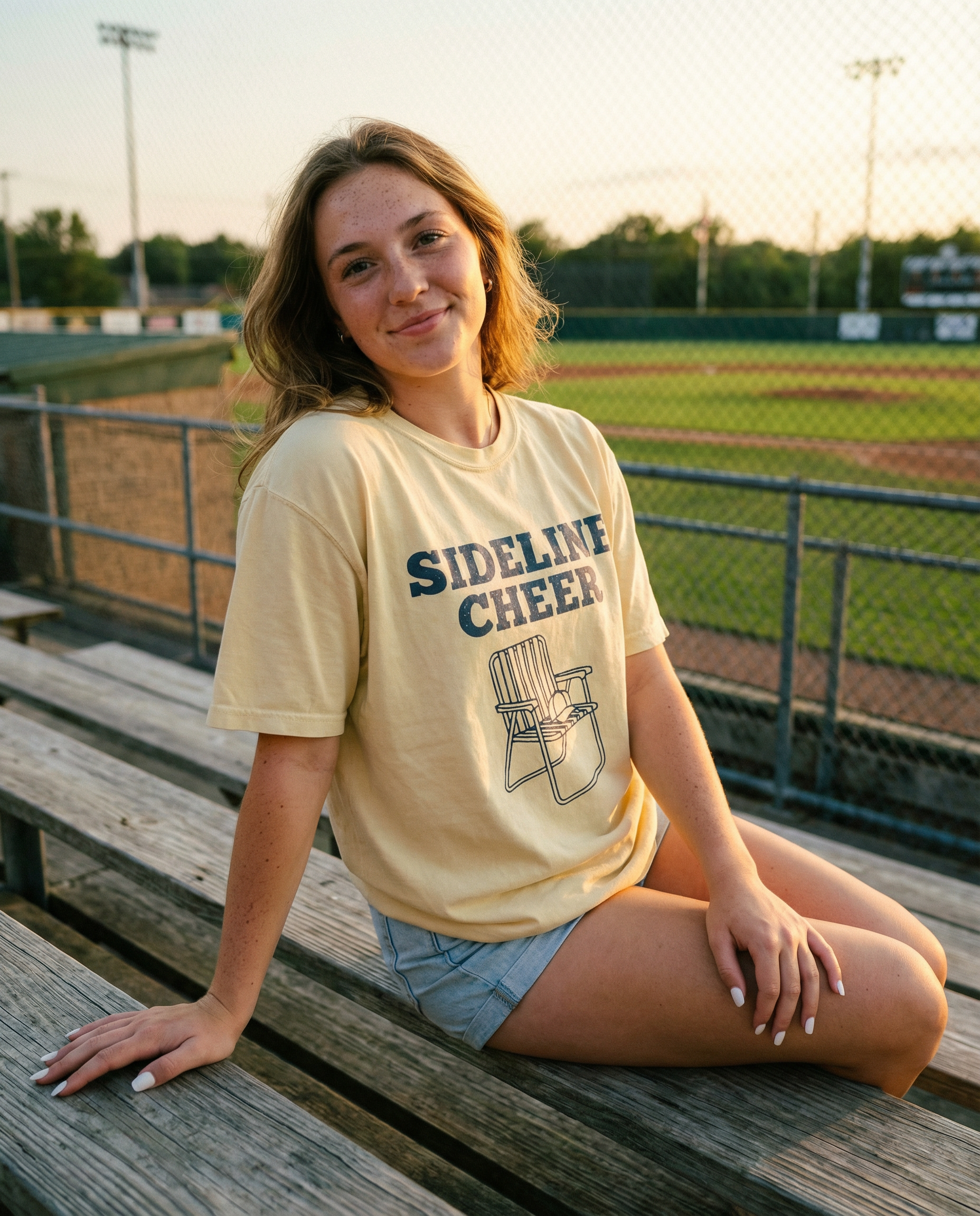 Sideline Cheer Graphic Tee