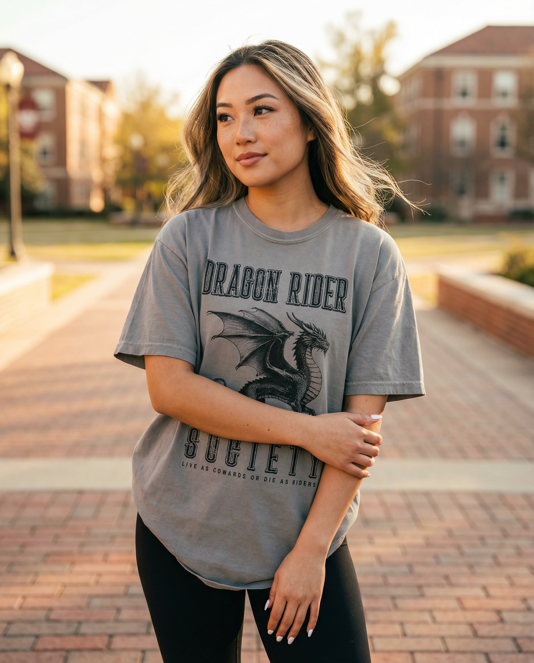 Dragon Rider Society Fantasy Book Club Graphic Tee