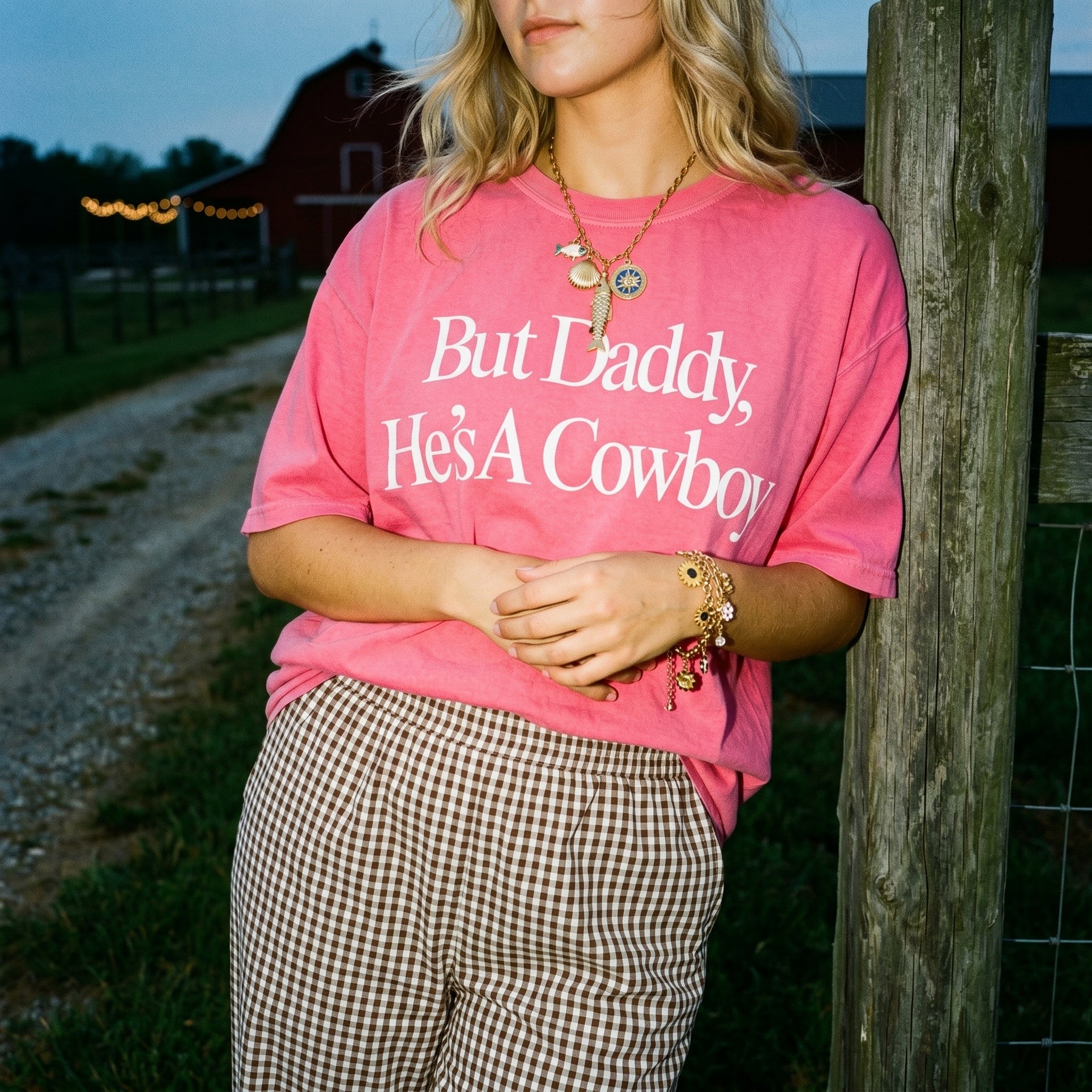 But Daddy He's A Cowboy Western Graphic Tee