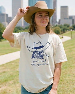 Don't Feed The Grackles Houston Graphic Tee