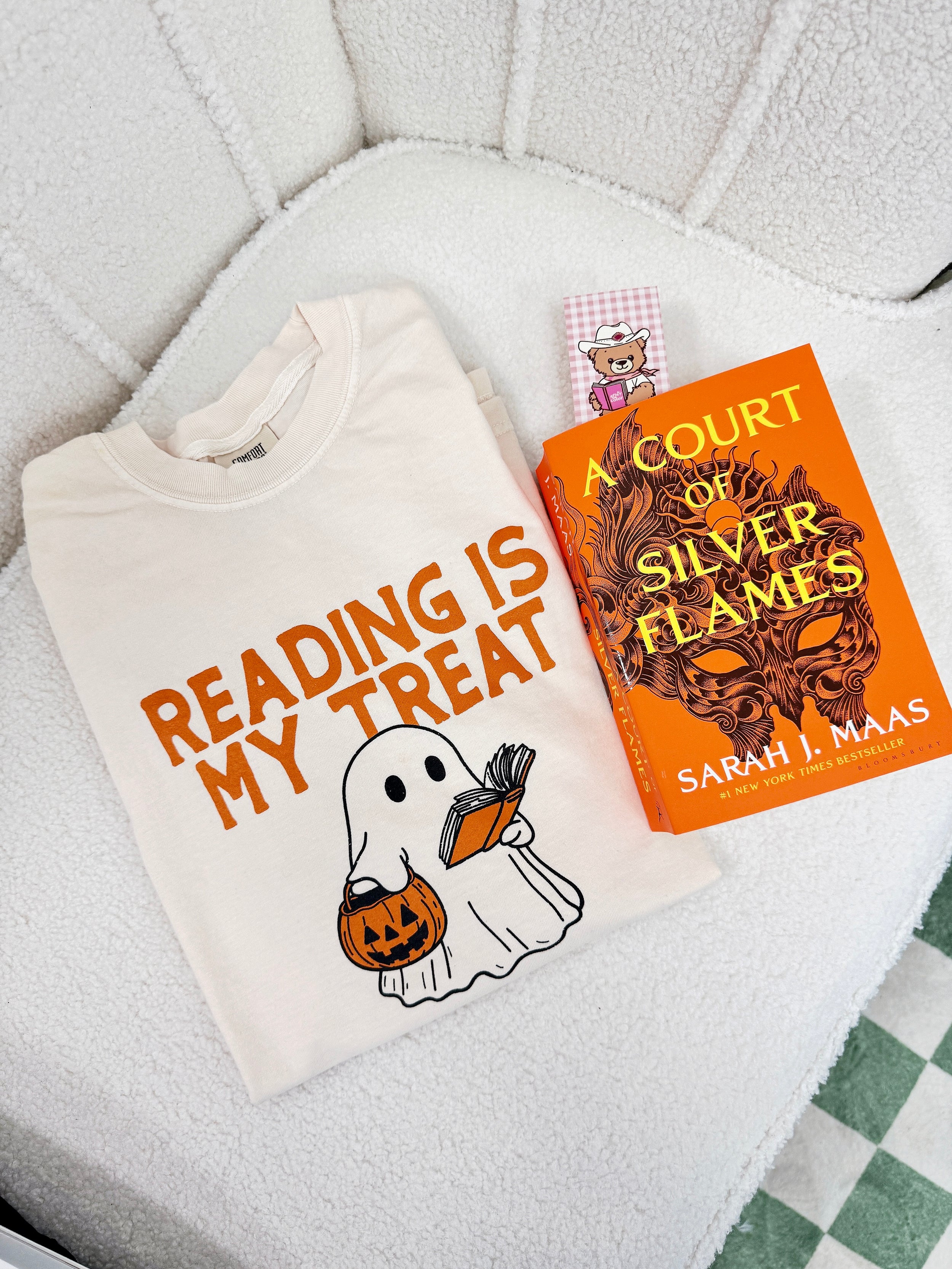 Reading is My Treat Ghost Graphic Tee