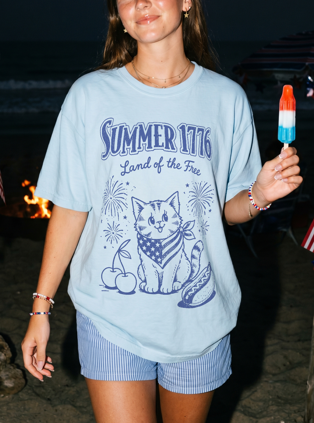 Summer 1776 USA Graphic Tee