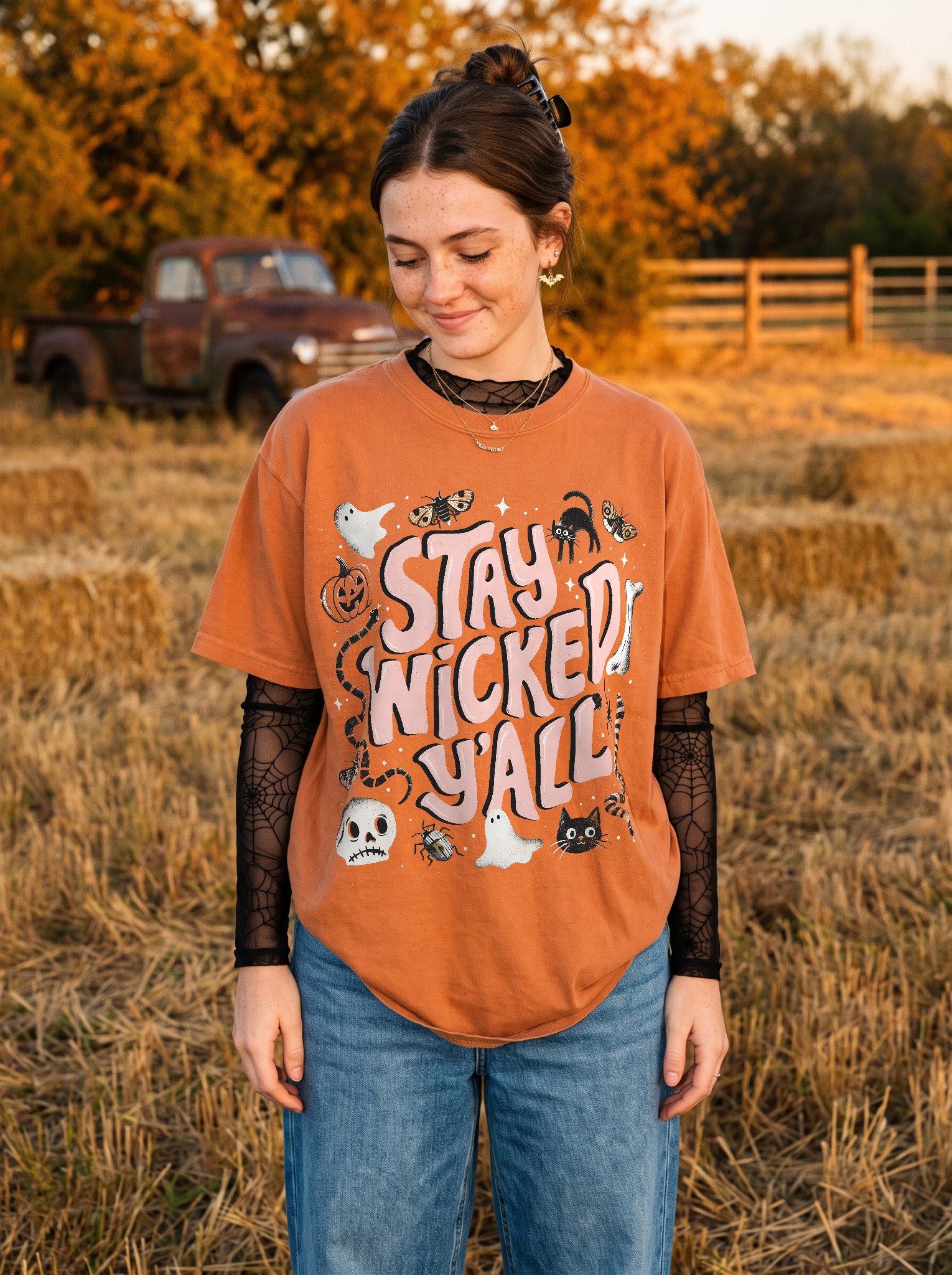 Stay Wicked Y'all Halloween Graphic Tee