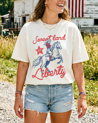 Sweet Land of Liberty Cowgirl Tee