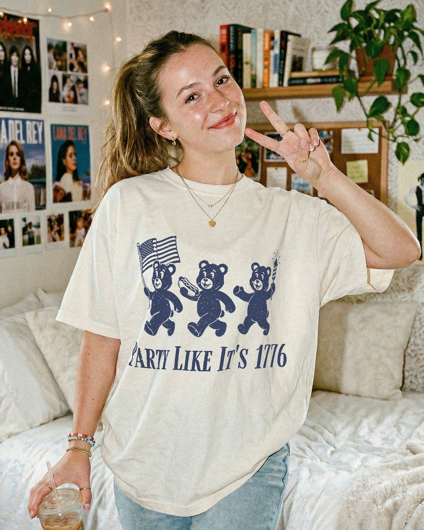Party Like It's 1776 Bears Tee