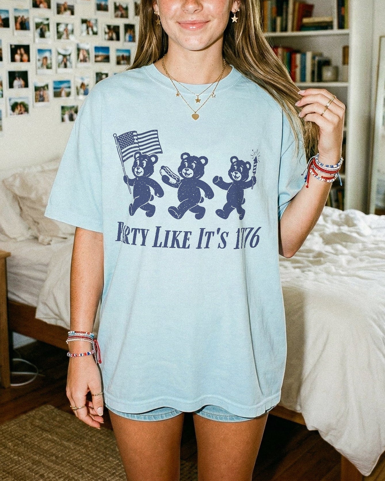 Party Like It's 1776 Bears Tee