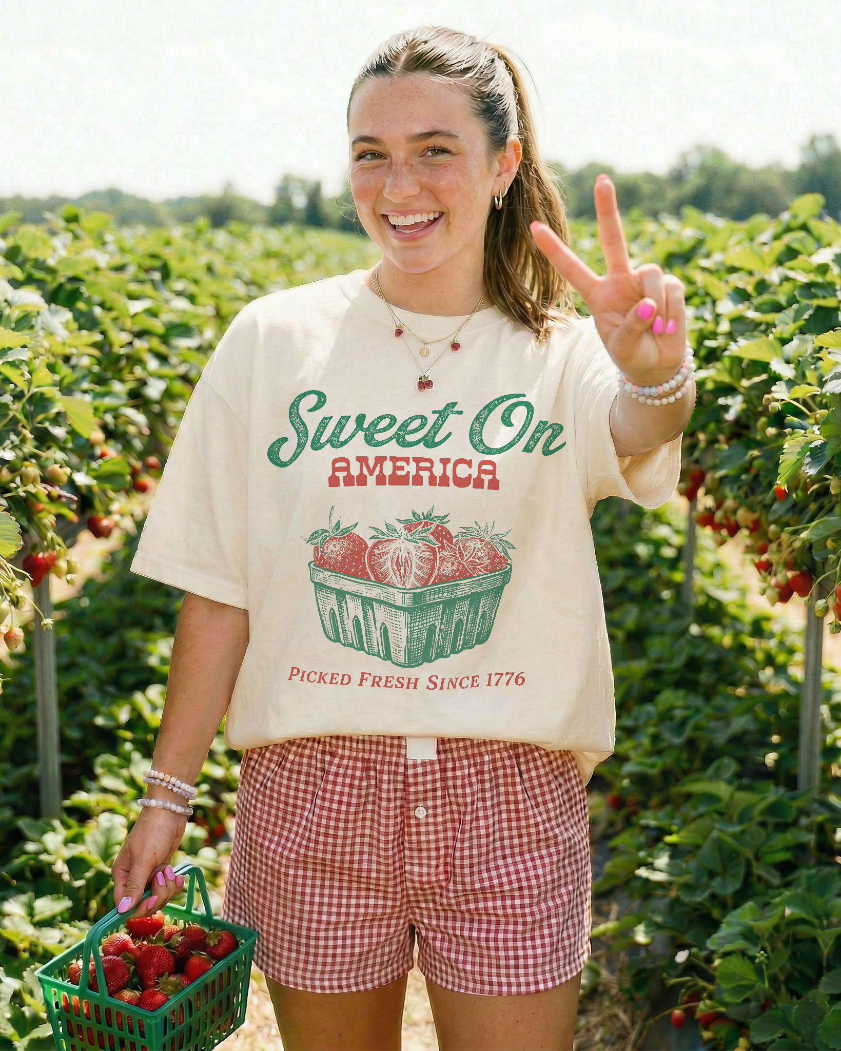 Sweet On America USA Graphic Tee