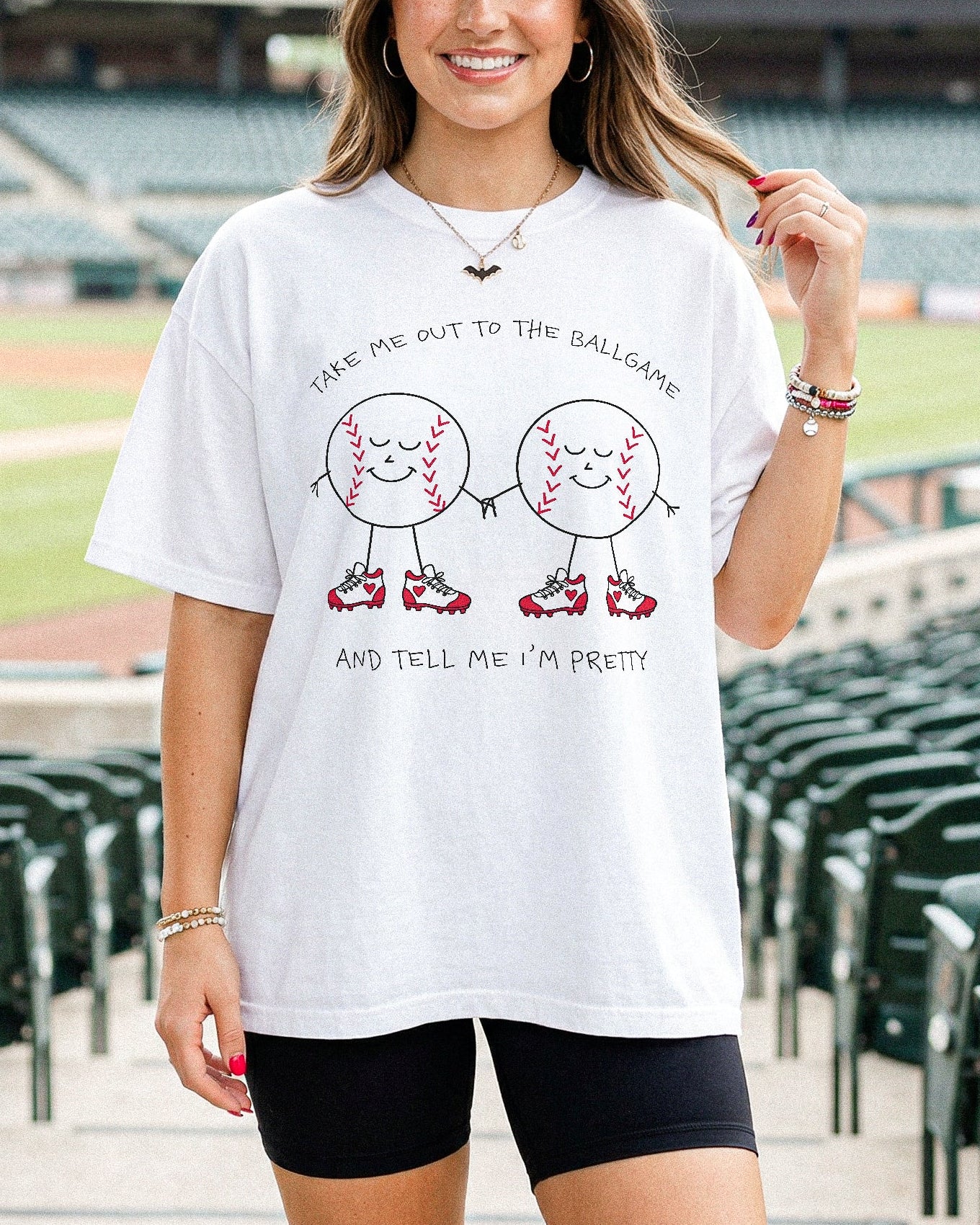 Take Me Out To The Ballgame Baseball Graphic Tee