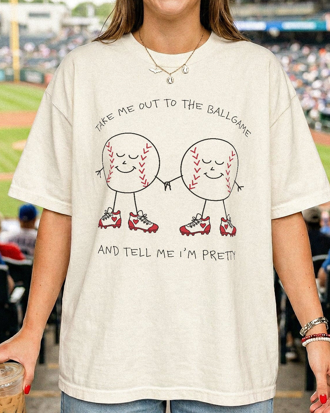 Take Me Out To The Ballgame Baseball Graphic Tee