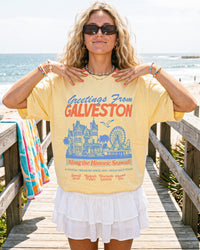 Greetings From Galveston Texas Graphic Tee