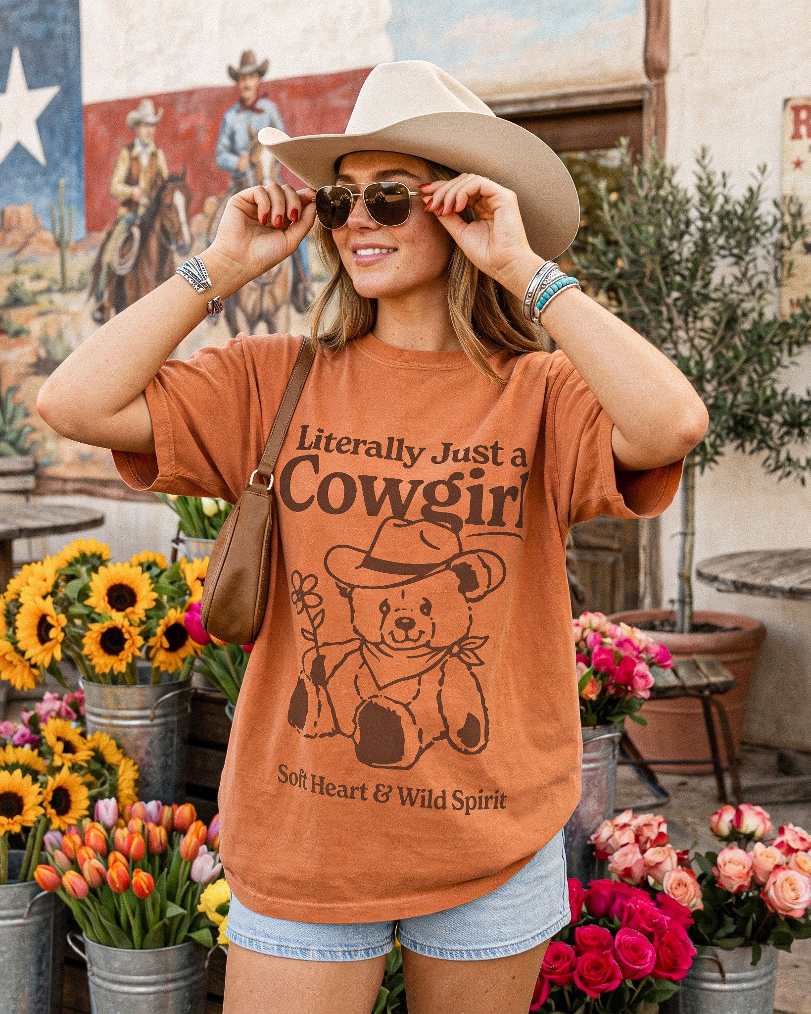 Literally Just a Cowgirl Western Graphic Tee