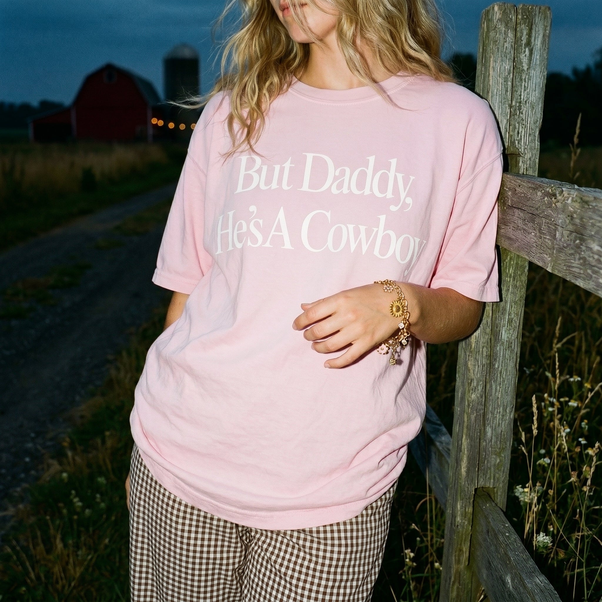 But Daddy He's A Cowboy Western Graphic Tee