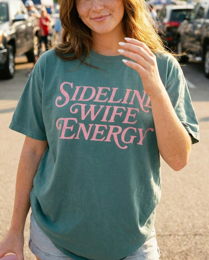Sideline Wife Energy Game Day Graphic Tee