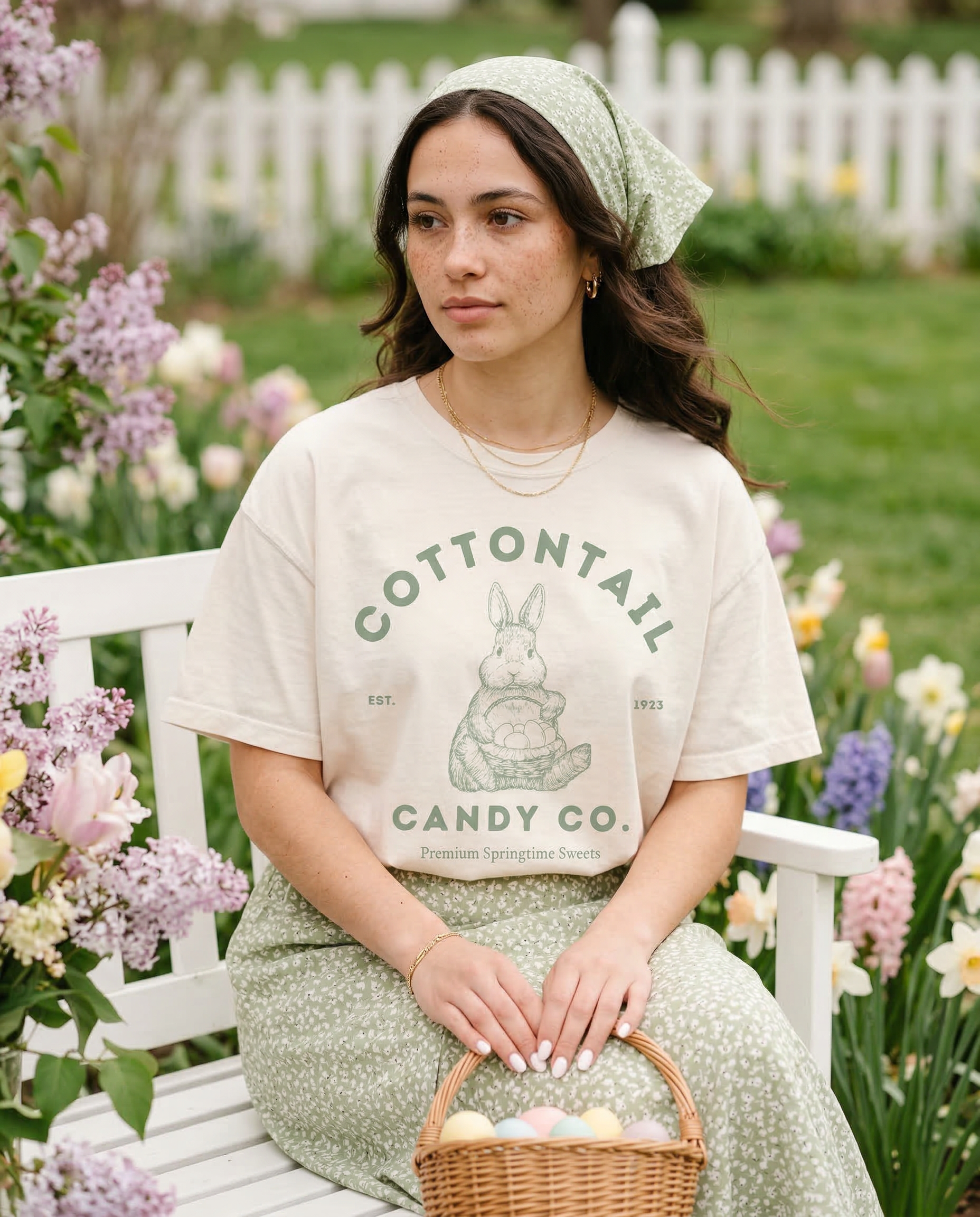Cottontail Candy Co. Easter Spring Graphic Tee