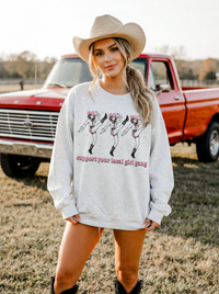 Support Your Local Girl Gang Comfort Colors Sweatshirt