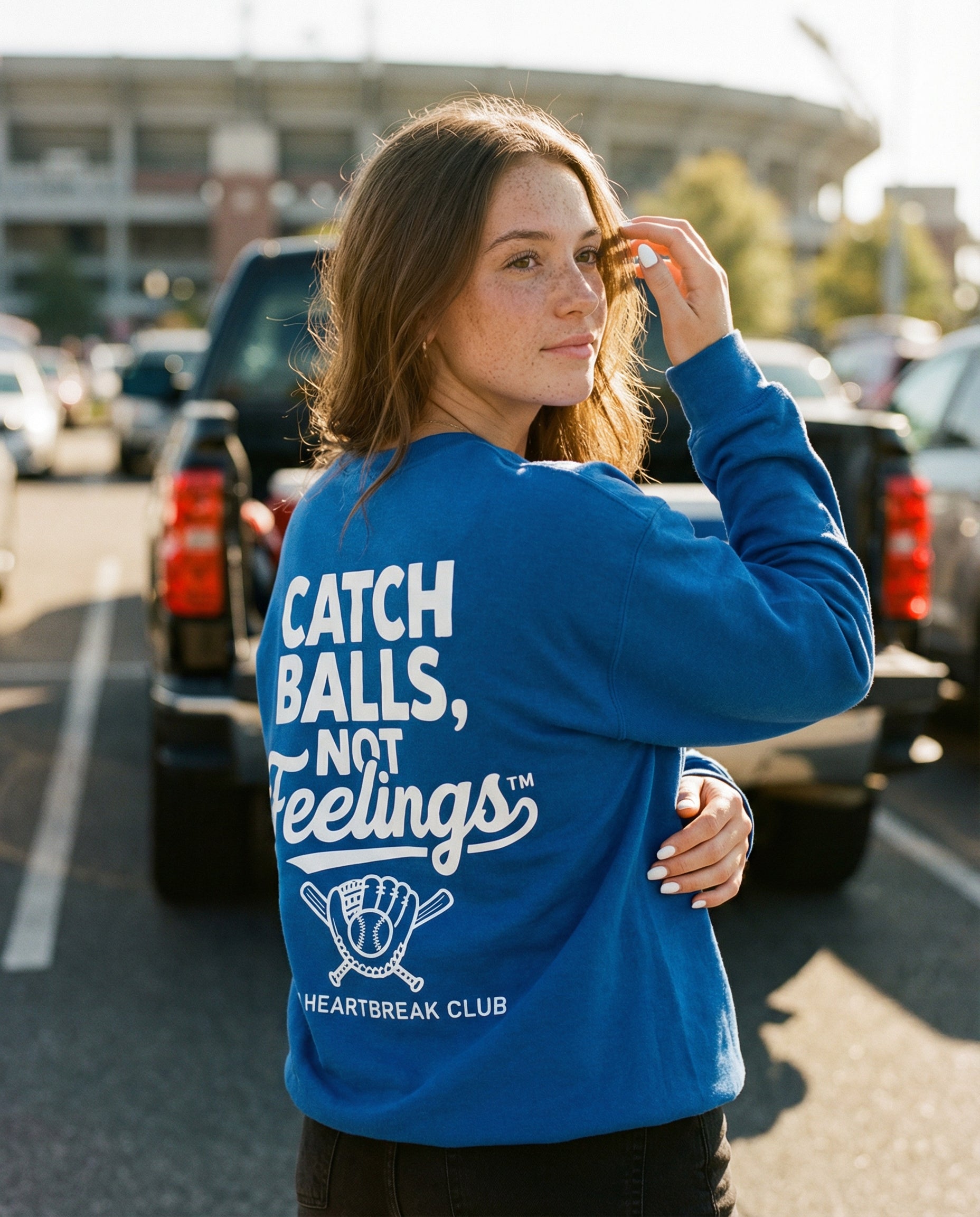 Catch Balls Not Feelings Sweatshirt