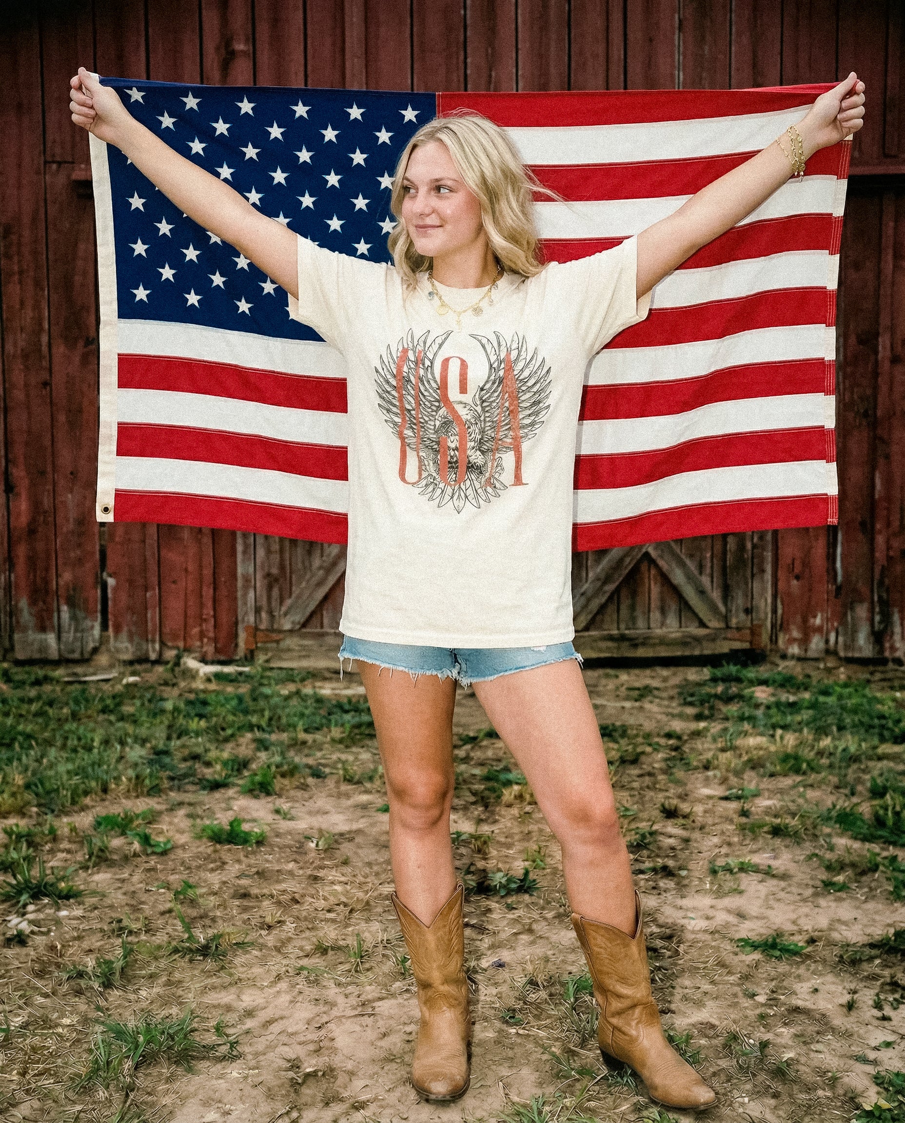 USA Eagle Vintage Tee
