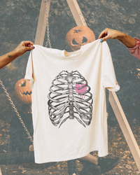 Skeleton Ribcage Heart Tee