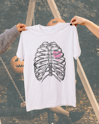 Skeleton Ribcage Heart Tee