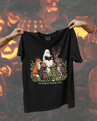 The Haunted Reading Club Halloween Graphic Tee