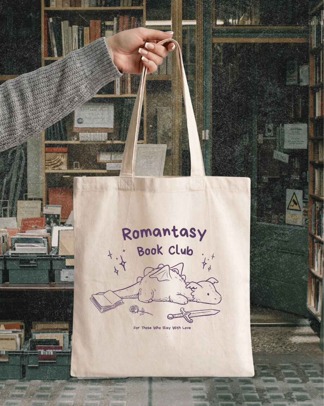 Romantasy Book Club Tote Bag