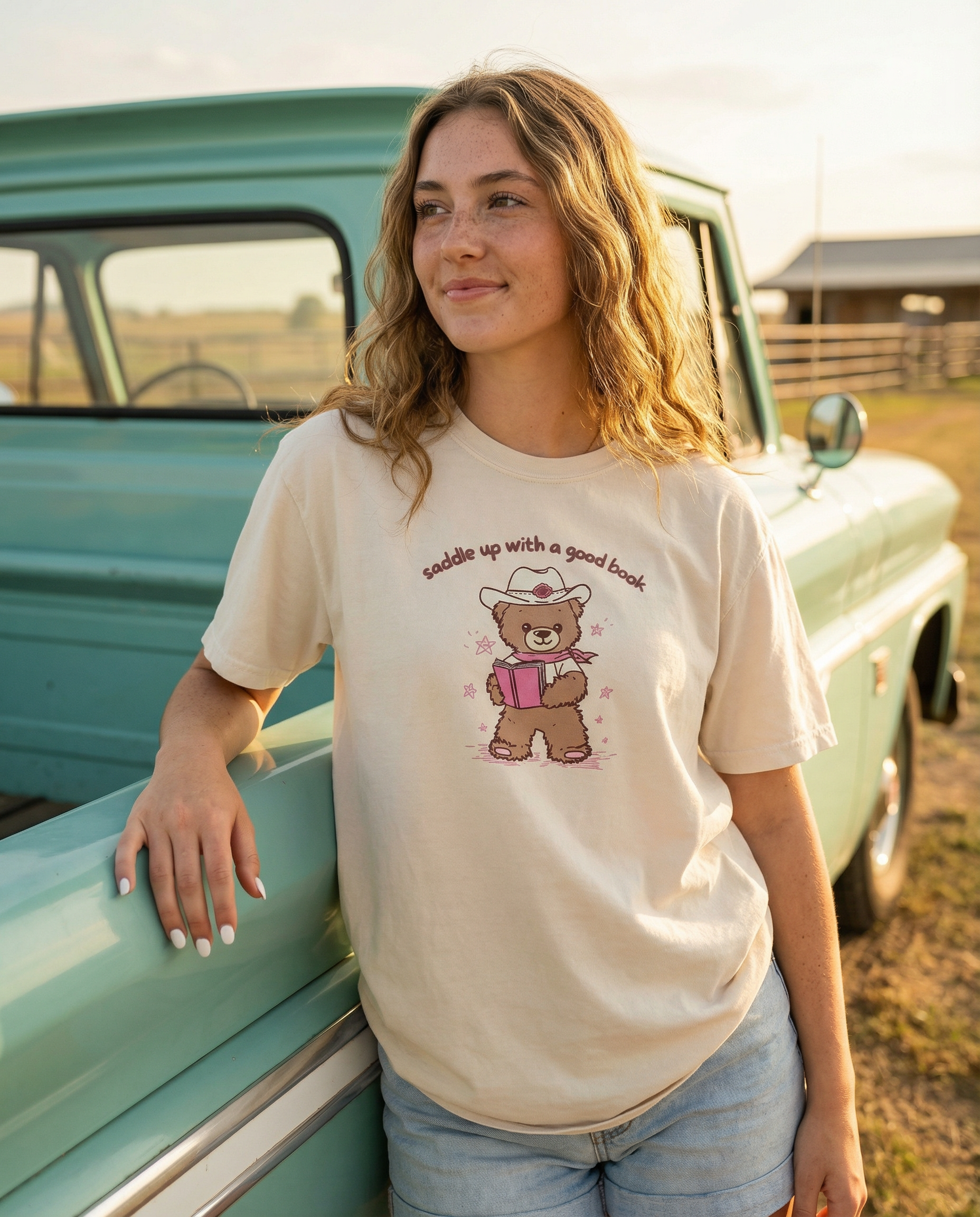 Saddle Up With A Good Book Graphic Tee