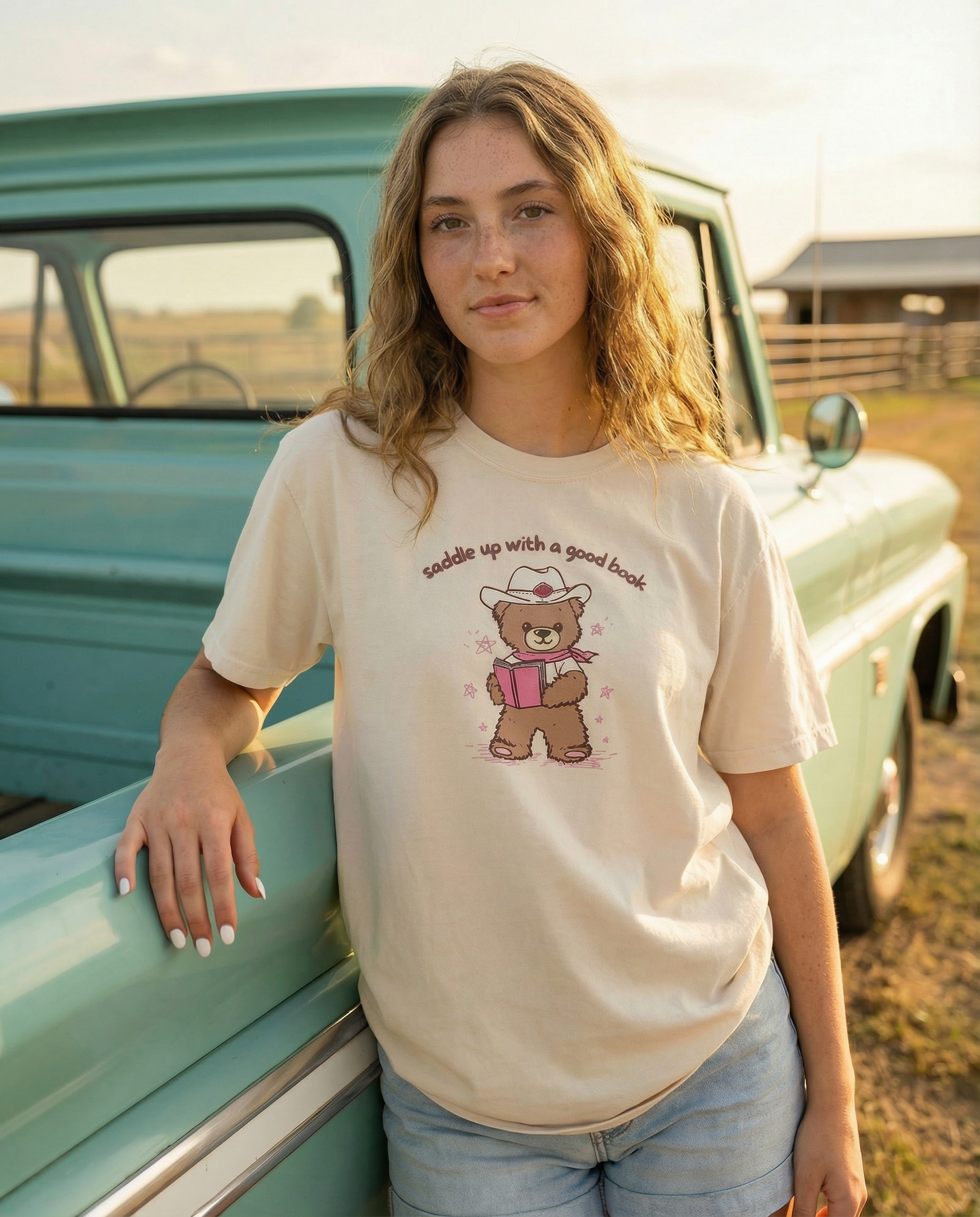 Saddle Up With A Good Book Graphic Tee