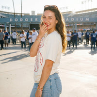 Baseball Cherries Coquette Graphic Tee