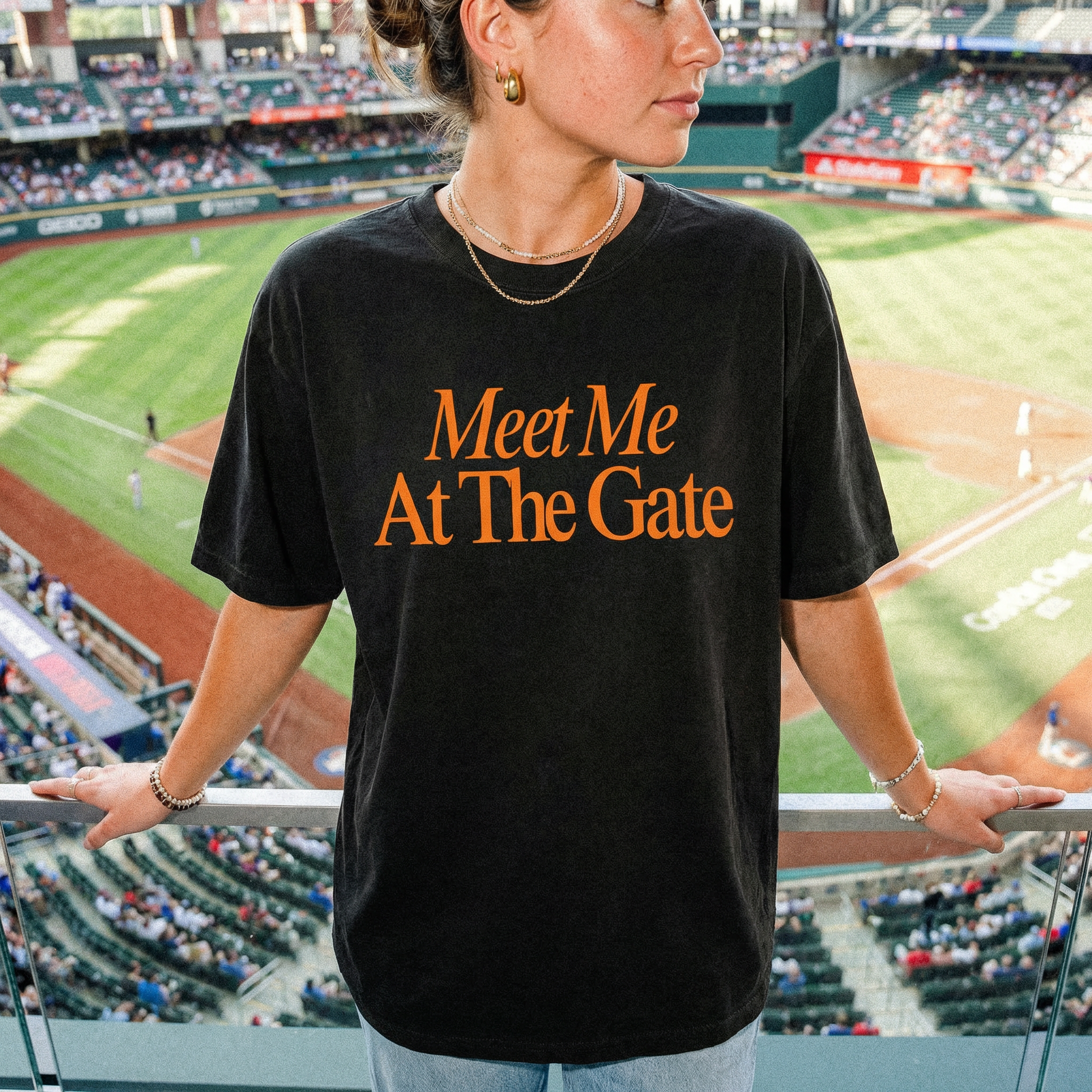Text Me When You Get To The Ballpark Baseball Graphic Tee