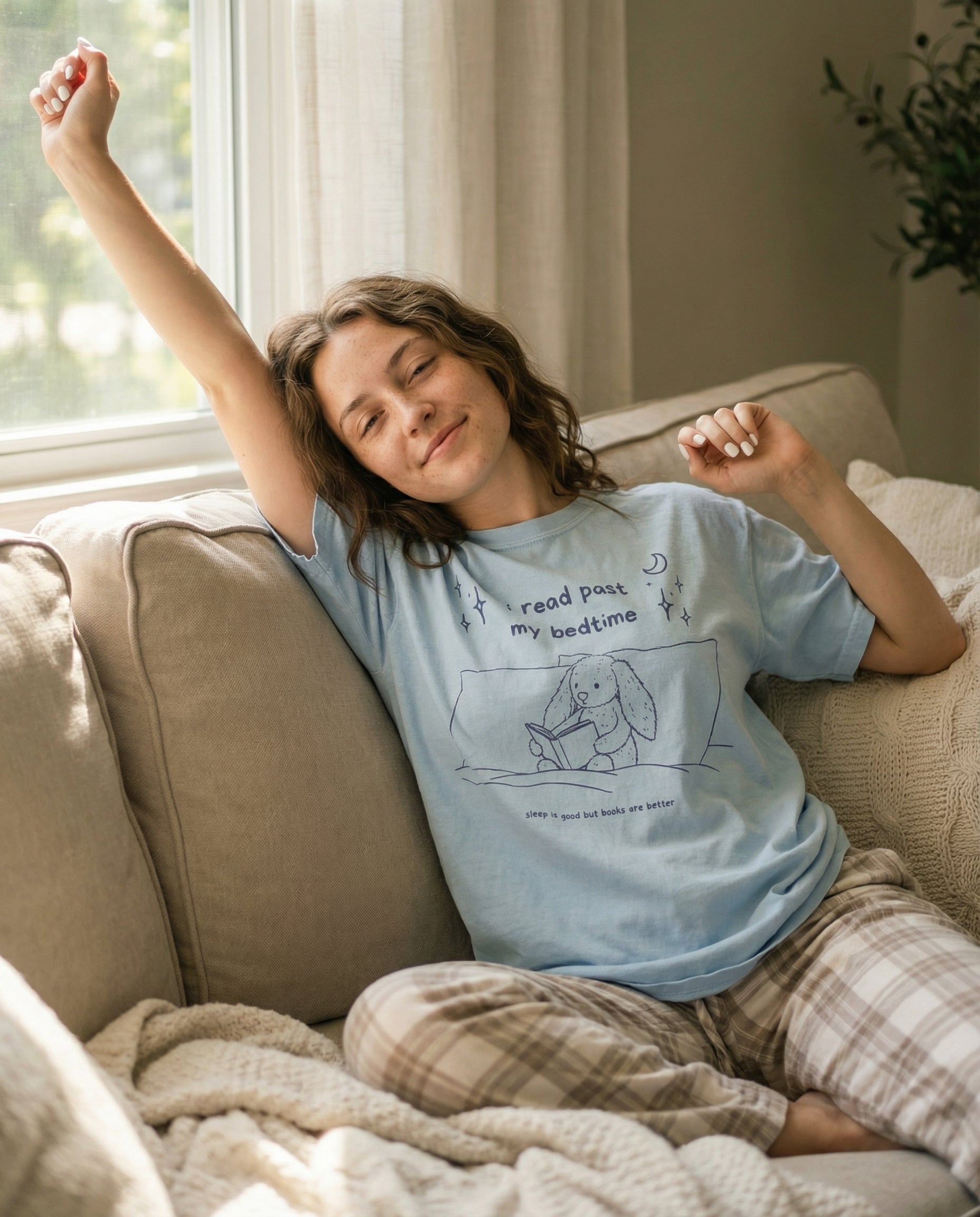 I Read Past My Bed Time Bookish Graphic Tee