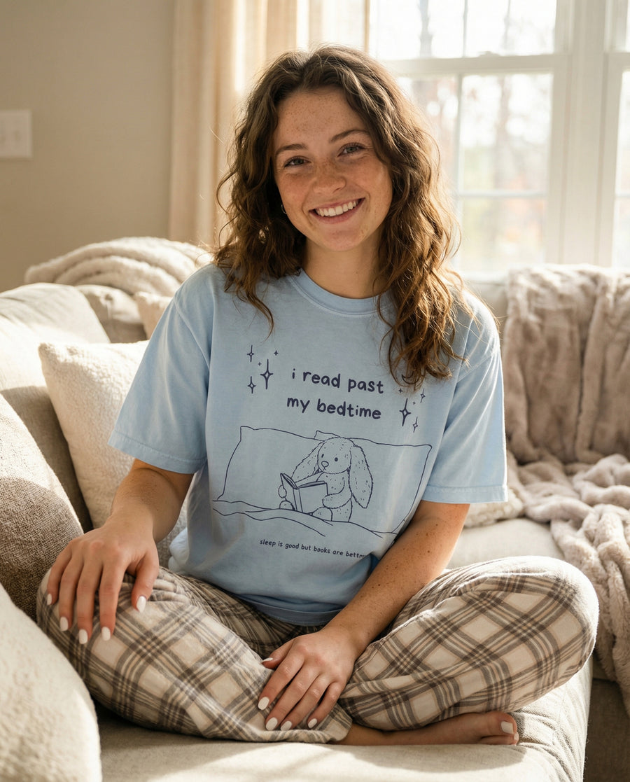 I Read Past My Bed Time Graphic Tee