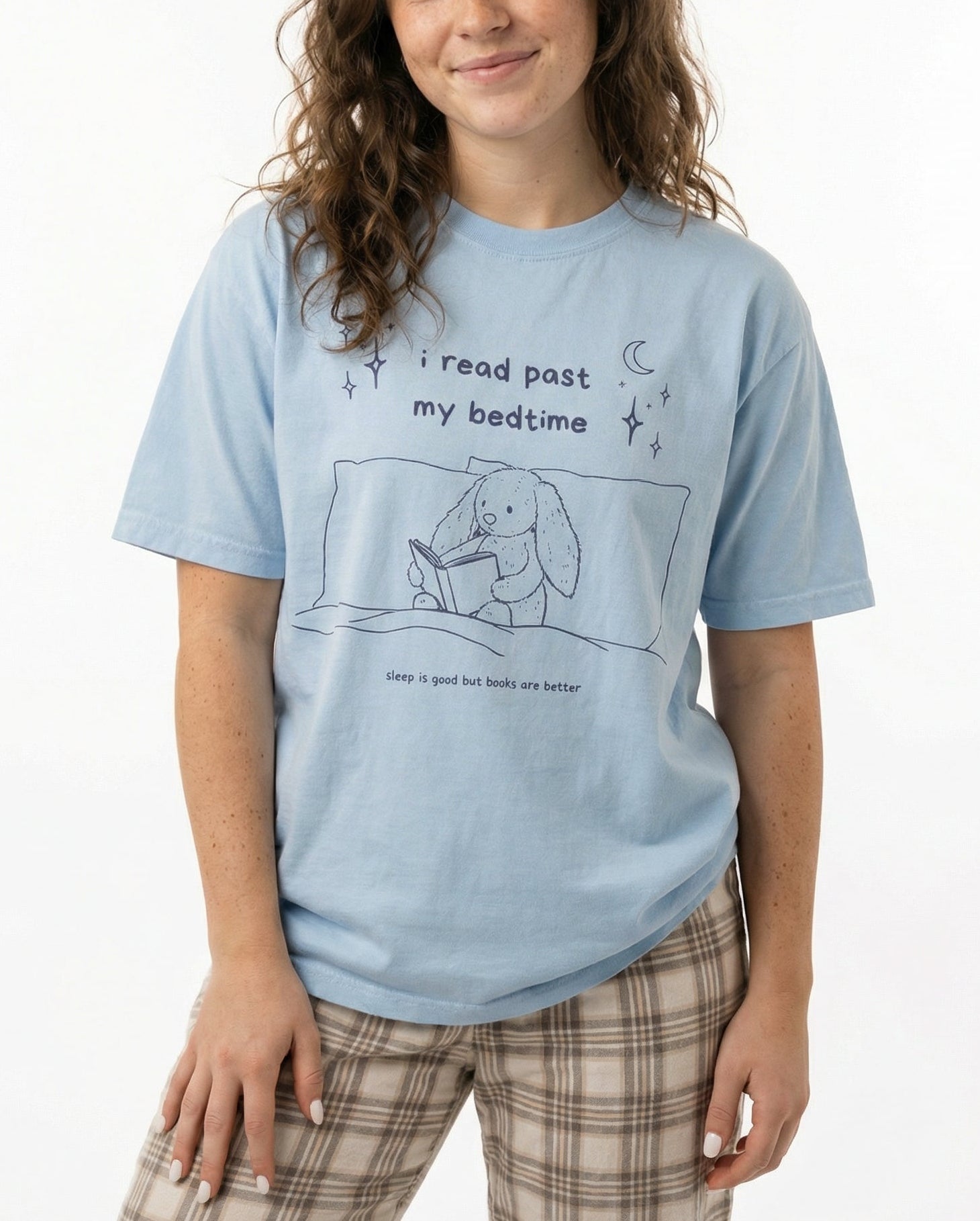 I Read Past My Bed Time Bookish Graphic Tee