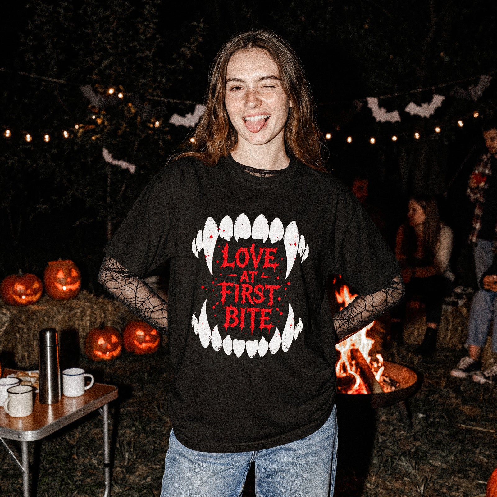 Love at First Bite Vampire Fangs Tee
