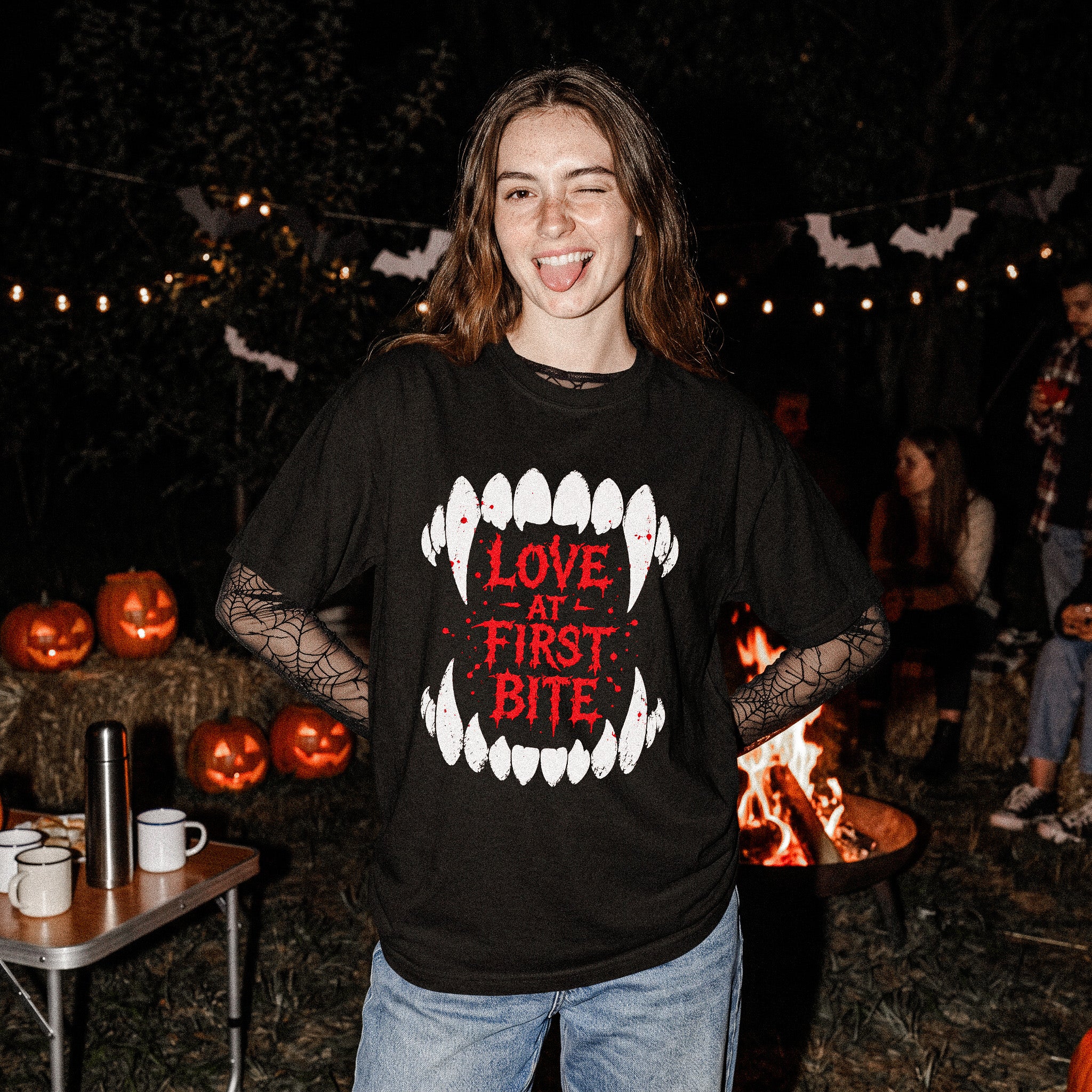 Love at First Bite Vampire Fangs Tee