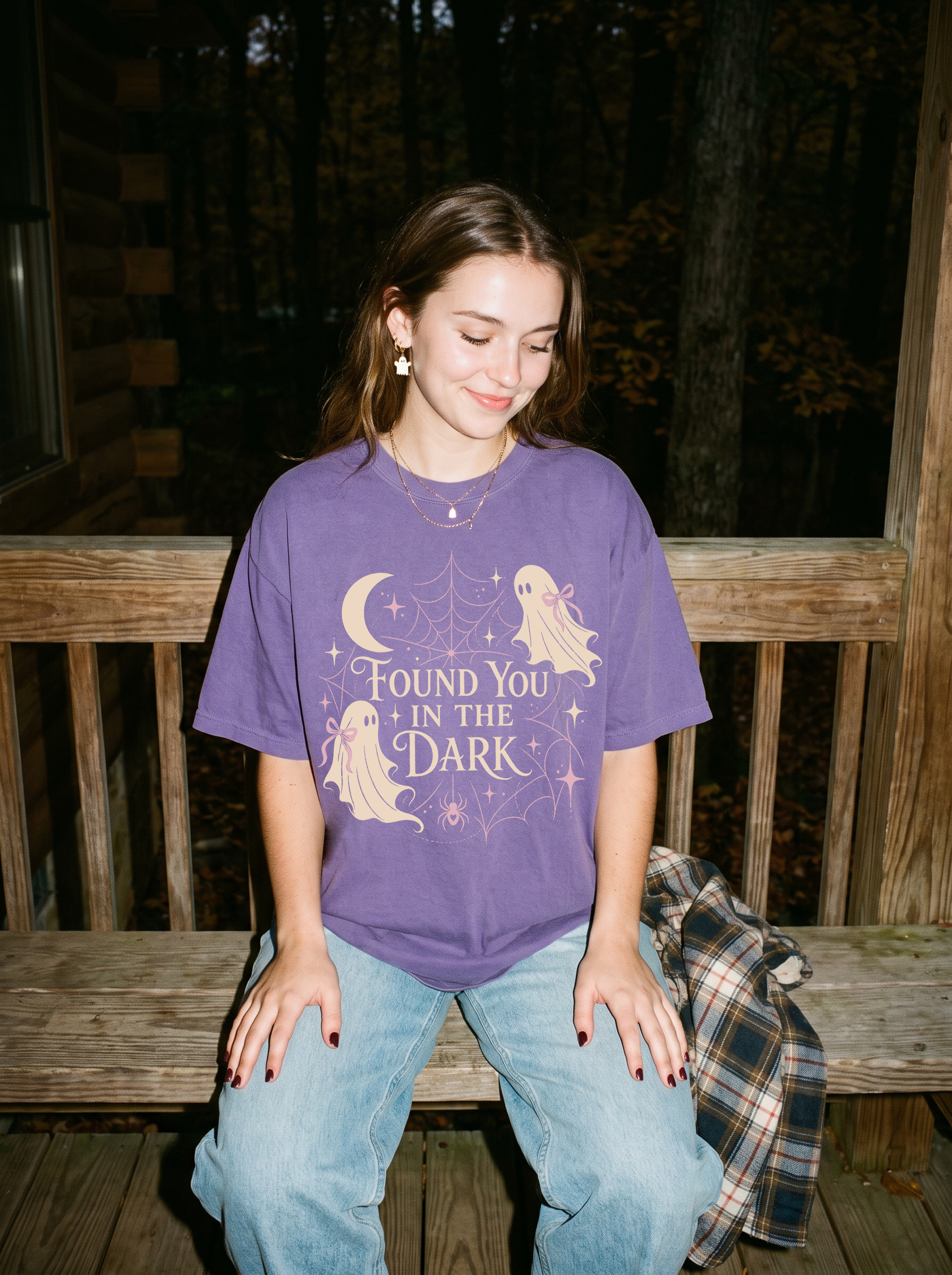 Found You In The Dark Halloween Graphic Tee