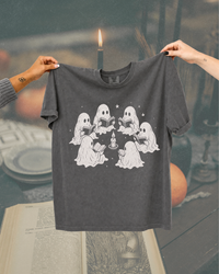 Ghost Book Club Halloween Graphic Tee